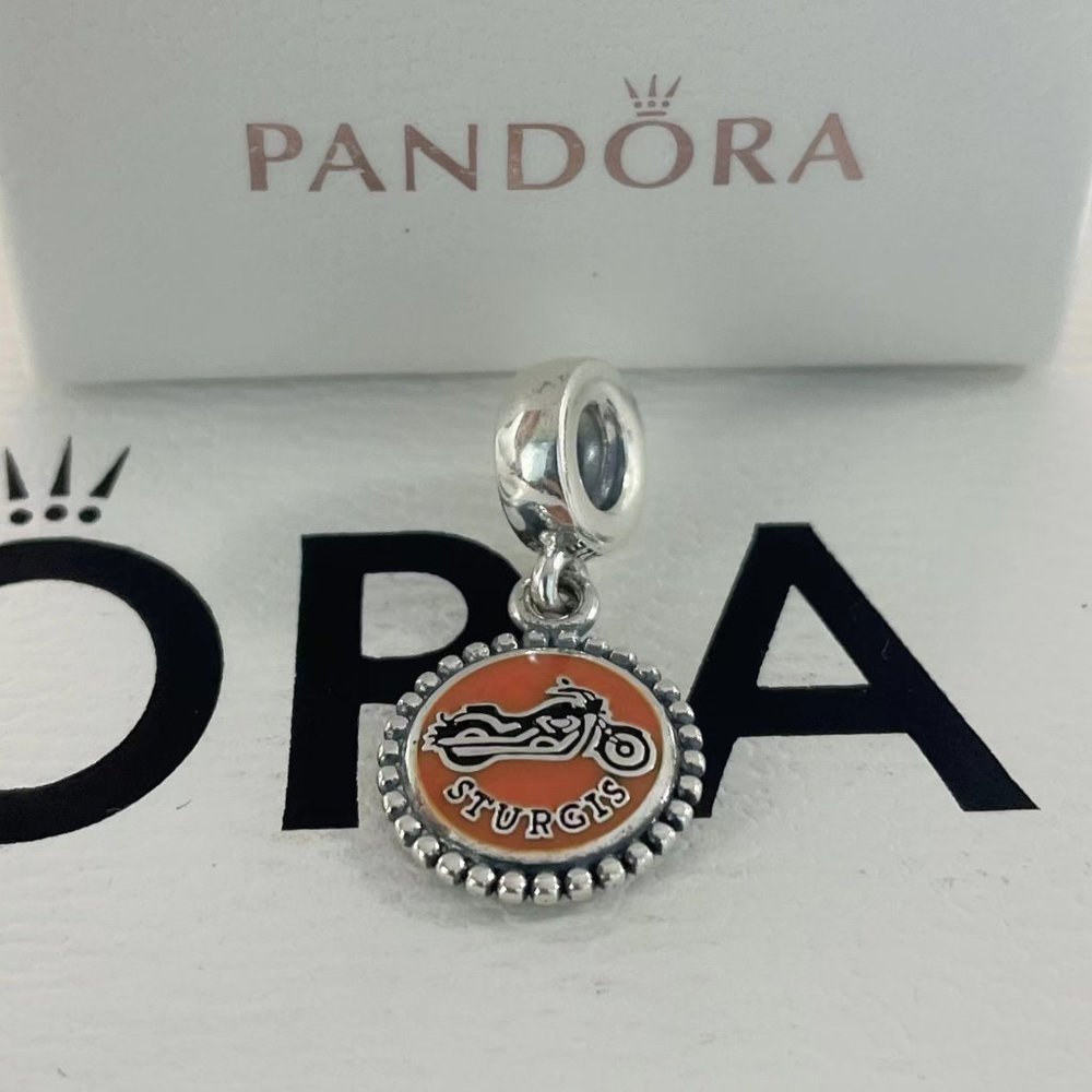 Pandora Sturgis Motorcycle  Exclusive Dangle Charm Pendant